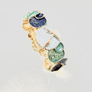 🆕💖Blue Pastel Spring Enameled Comfort Stretch Bracelet